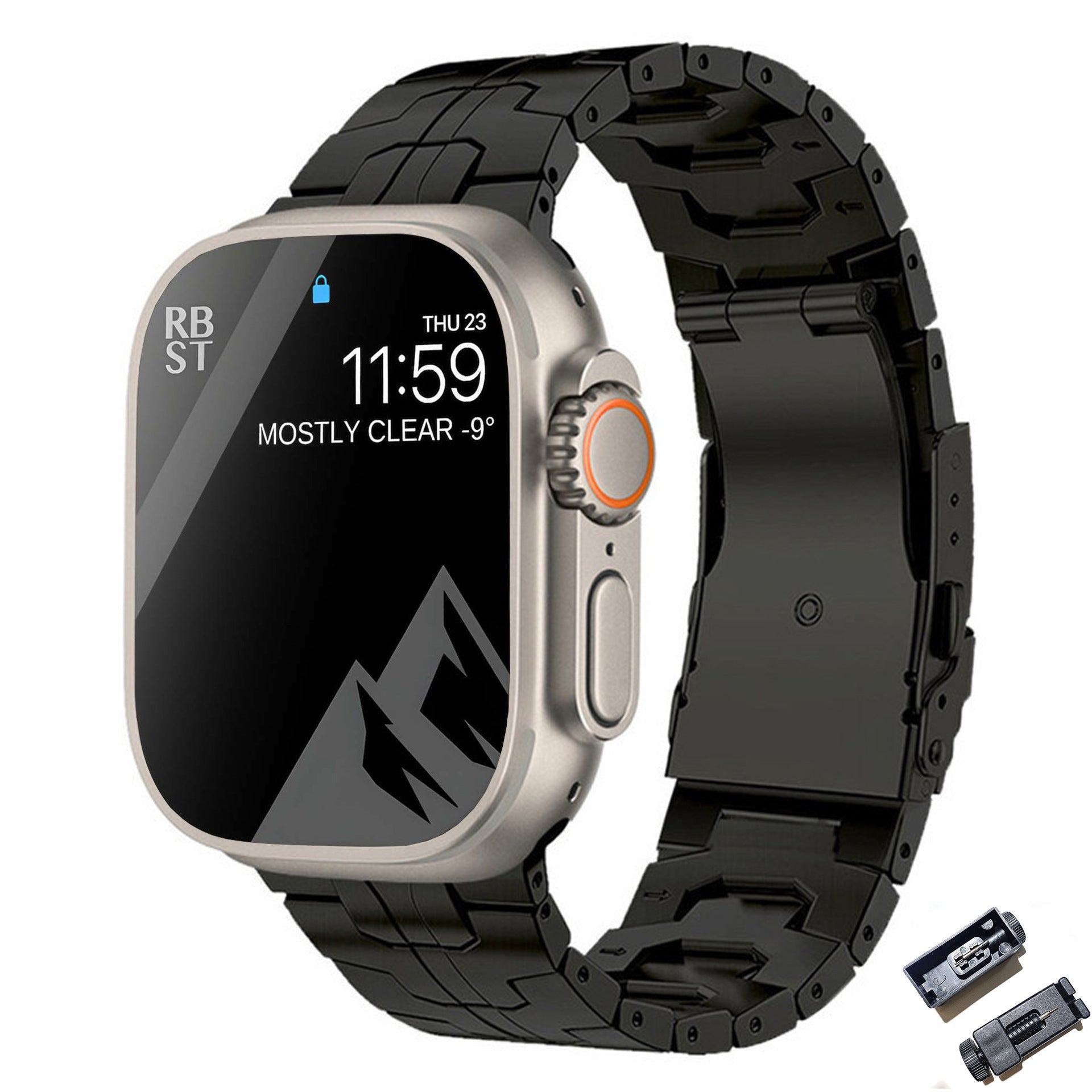 Suitable For Titanium Alloy Watch Strap Iron Man Safety Catch Titanium Band Metal Strap Rusoft Innovation