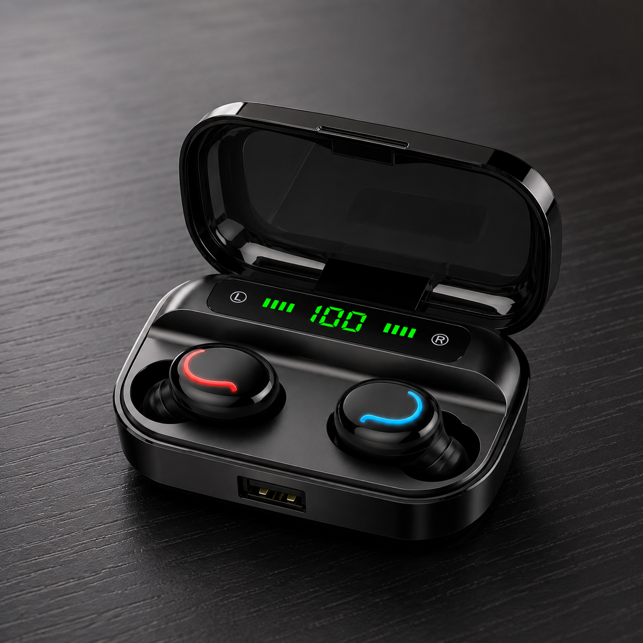 Wireless Bluetooth 5.1 Earbuds I TWS Mini Stereo Headphones with IPX7 Waterproof & HD Sound Rusoft Innovation