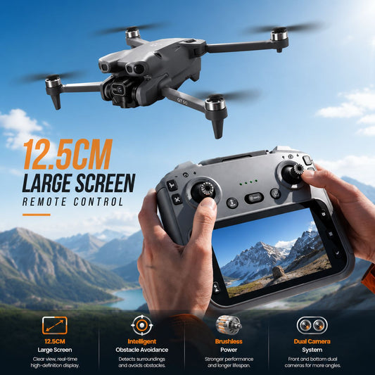 GT50 4K AI Camera Drone with HD Screen Controller Rusoft Innovation