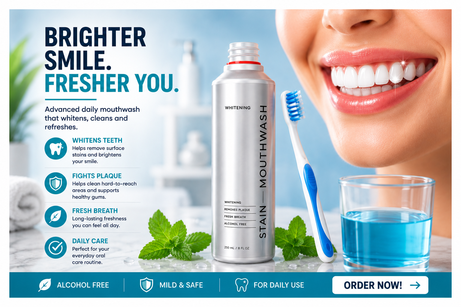 Fight Plaque and Support Healthy Teeth